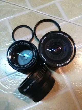Pentax K Mount Manual Lens with K Mount to M43 Adafter