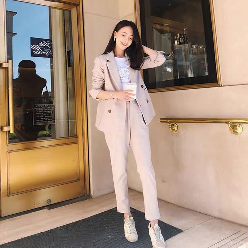 Business Womens Beige Suit, Beige Business Suit Female