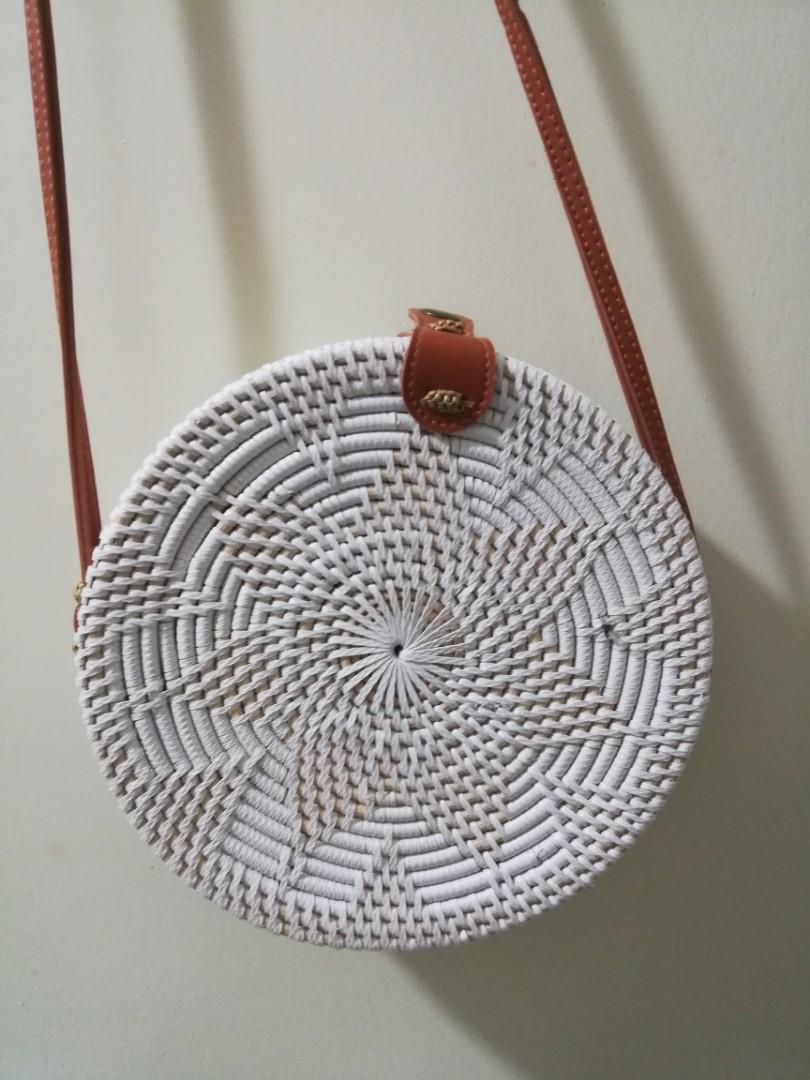 Beg Rotan Putih Women S Fashion Bags Wallets On Carousell