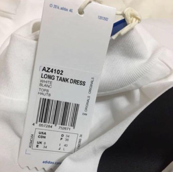 BNWT Adidas Originals High Neck Tunic Dress with Trefoil Logo UK8