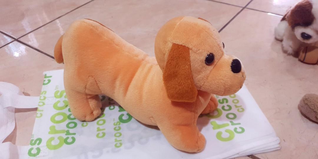 Boneka Anjing Peking Coklat Muda Babies Kids Toys Walkers On