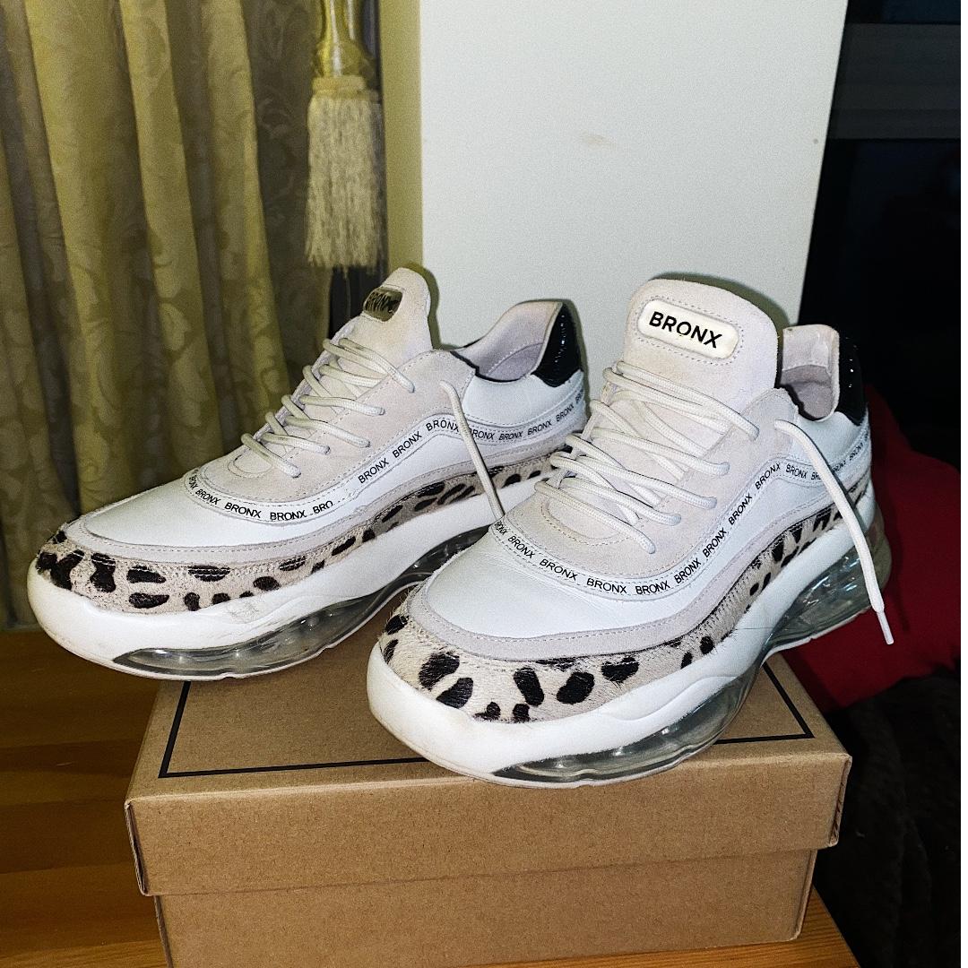dalmatian print trainers