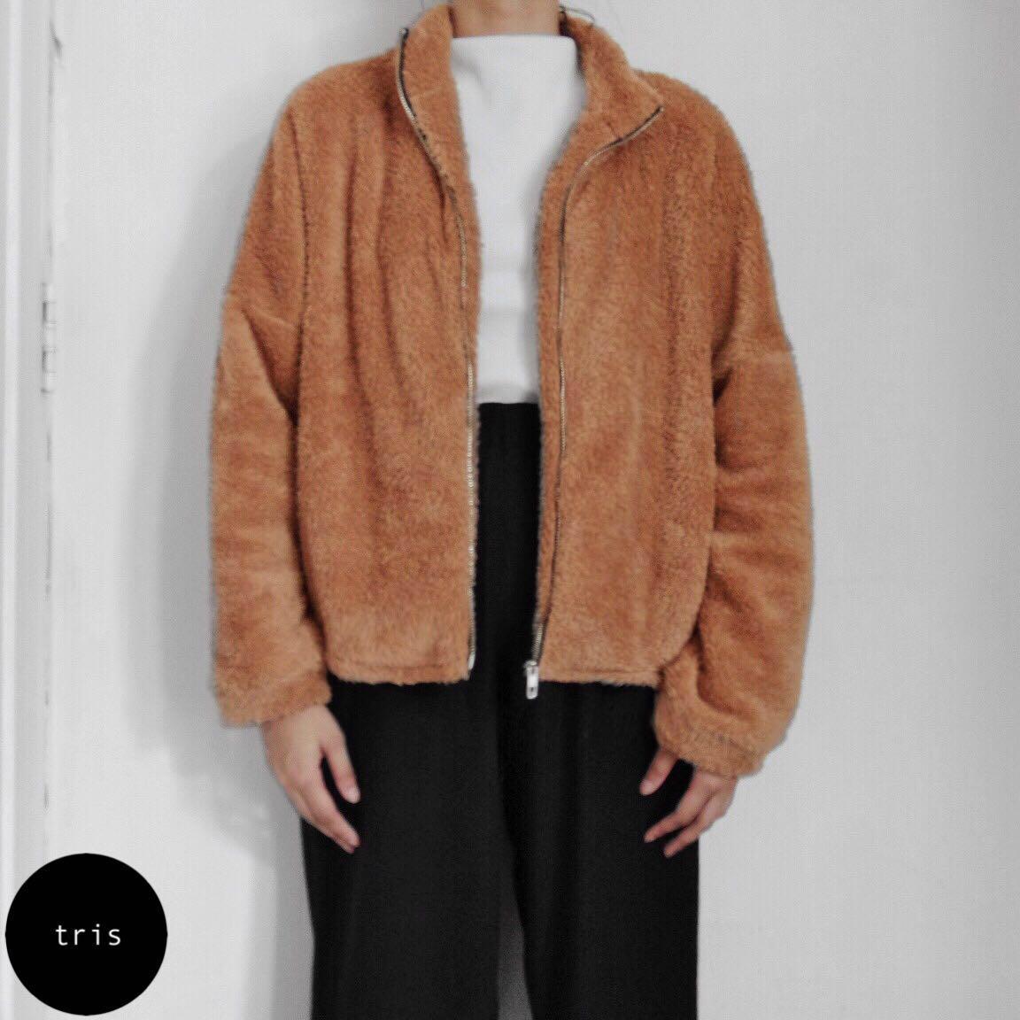 teddy fleece sweater