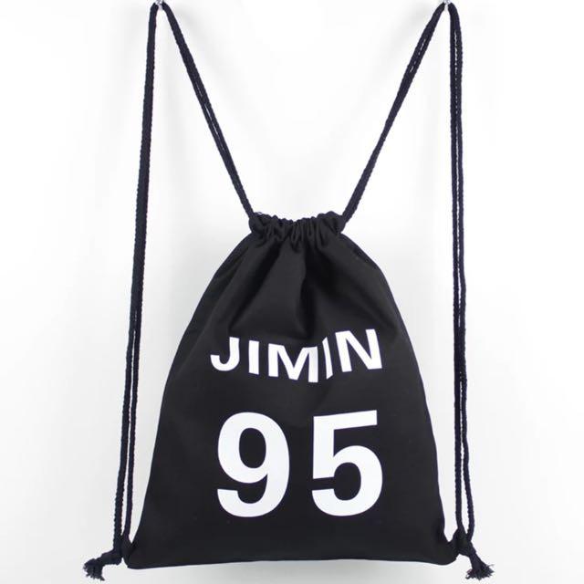 BTS] JIMIN CUTE Collection Drawstring Bag for Sale by zjhzhs