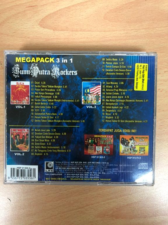 Bumi Putra Rockers Triple Cd Music Media Cd S Dvd S Other Media On Carousell