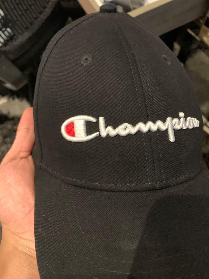Champion cap with leather strap, Men's 