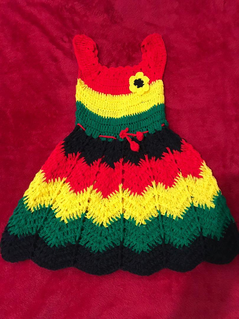 rasta crochet dress