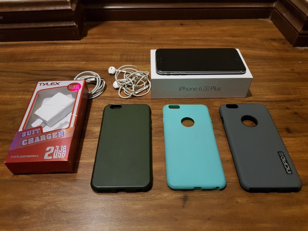 Rush For Sale Iphone 6s Plus 64gb Space Gray With Free 3 Cases Mobile Phones Gadgets Mobile Phones Iphone Iphone 6 Series On Carousell