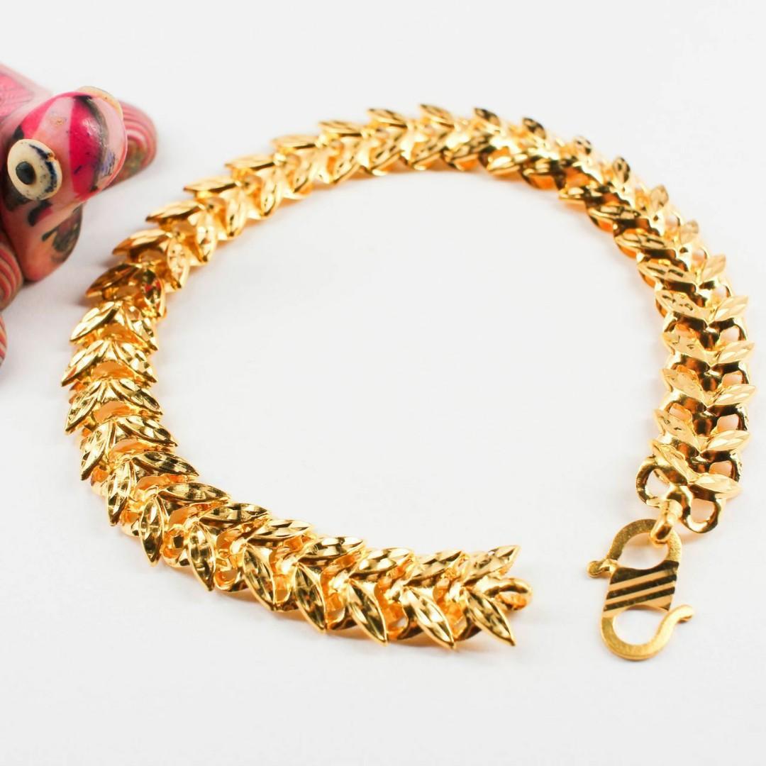 Gelang Emas 916 Original 16 8cm Women S Fashion Jewellery On Carousell