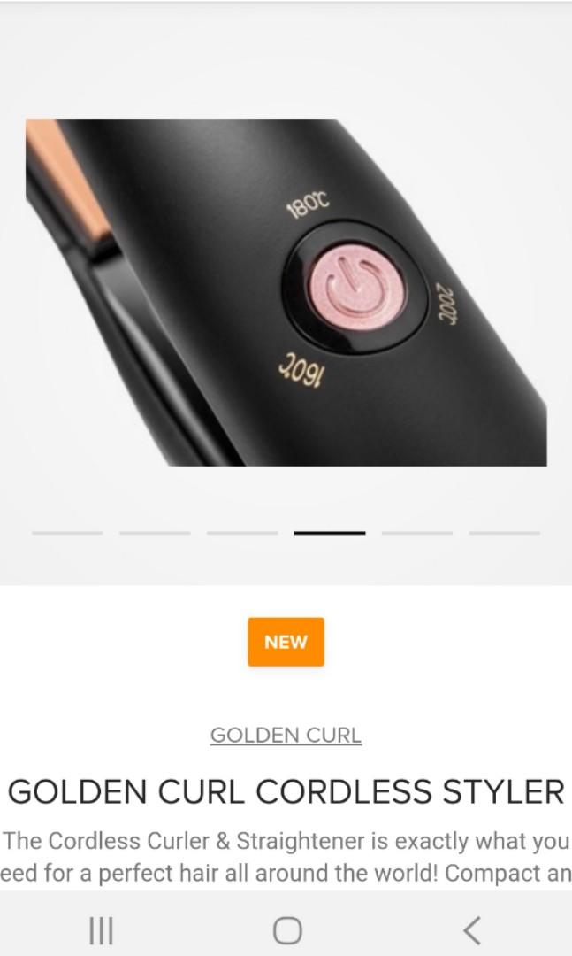 Golden Curl Cordless Style Beauty Personal Care Hair on Carousell