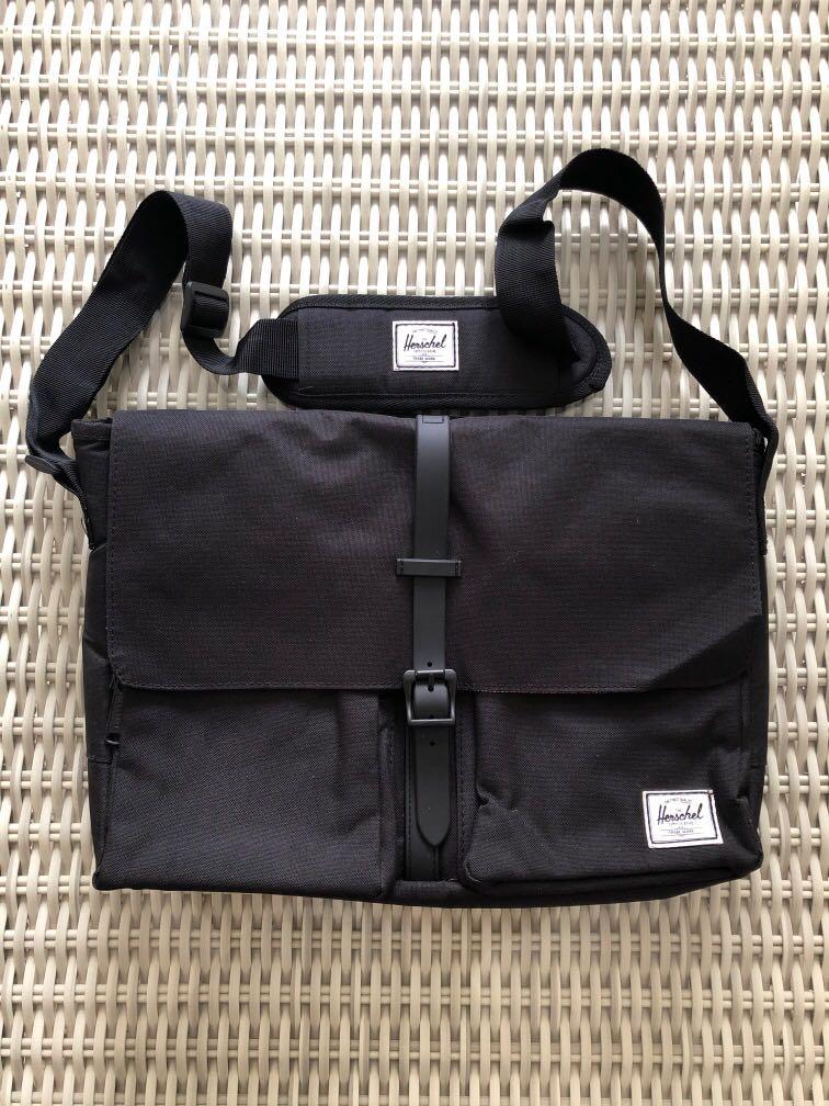 Herschel Supply Co Authentic black Columbia Messenger Bag for SGD 57 Men s Fashion Activewear on Carousell