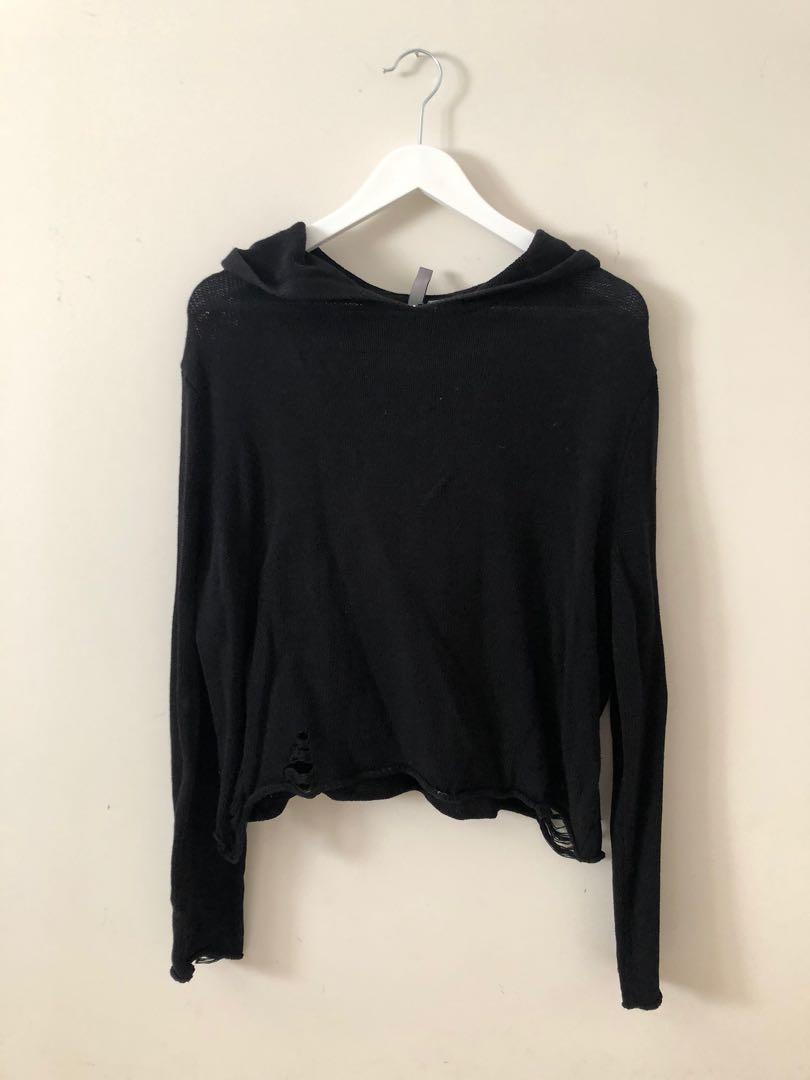 h&m distressed sweater