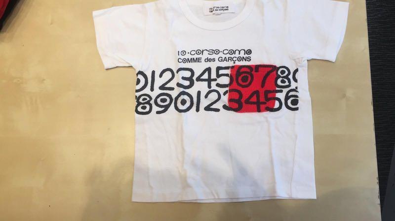 comme des garcons t shirt sizing