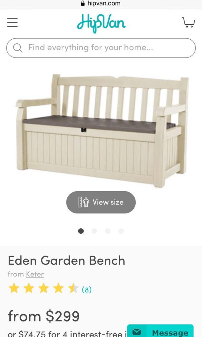 Keter Outdoor Storage Bench Furniture Others On Carousell