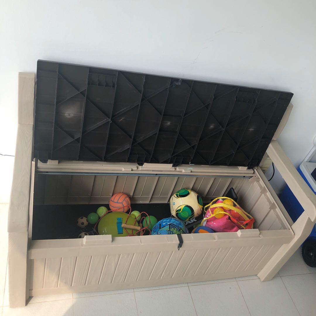 Keter Outdoor Storage Bench Furniture Others On Carousell