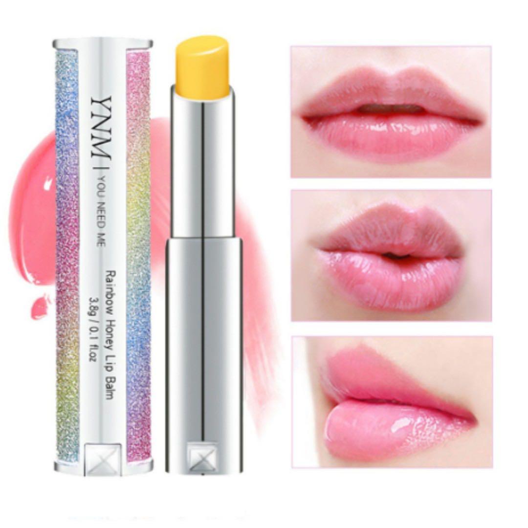 Korea YNM Rainbow Honey Lip Balm (3.8g), Beauty & Personal Care, Face ...