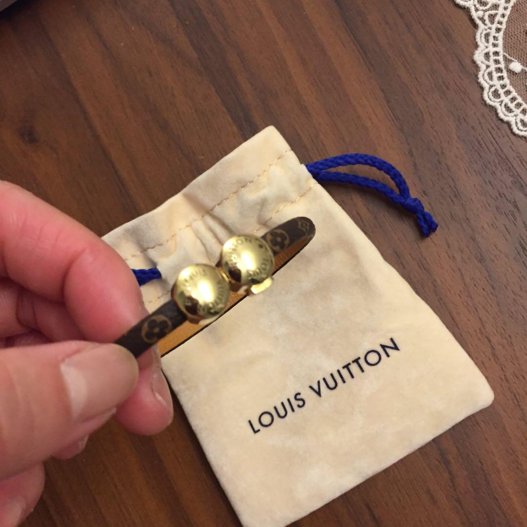 LOUIS VUITTON BRASS Historic Mini Monogram Bracelet (m6451f) $119.95 -  PicClick