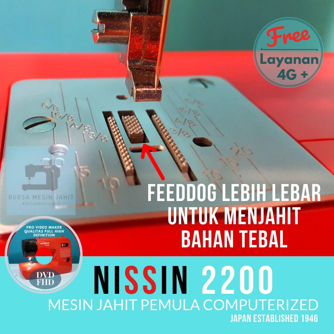 Mesin Jahit Nissin 2200 Digital Desain Kerajinan Tangan Alat Bahan Kerajinan Di Carousell