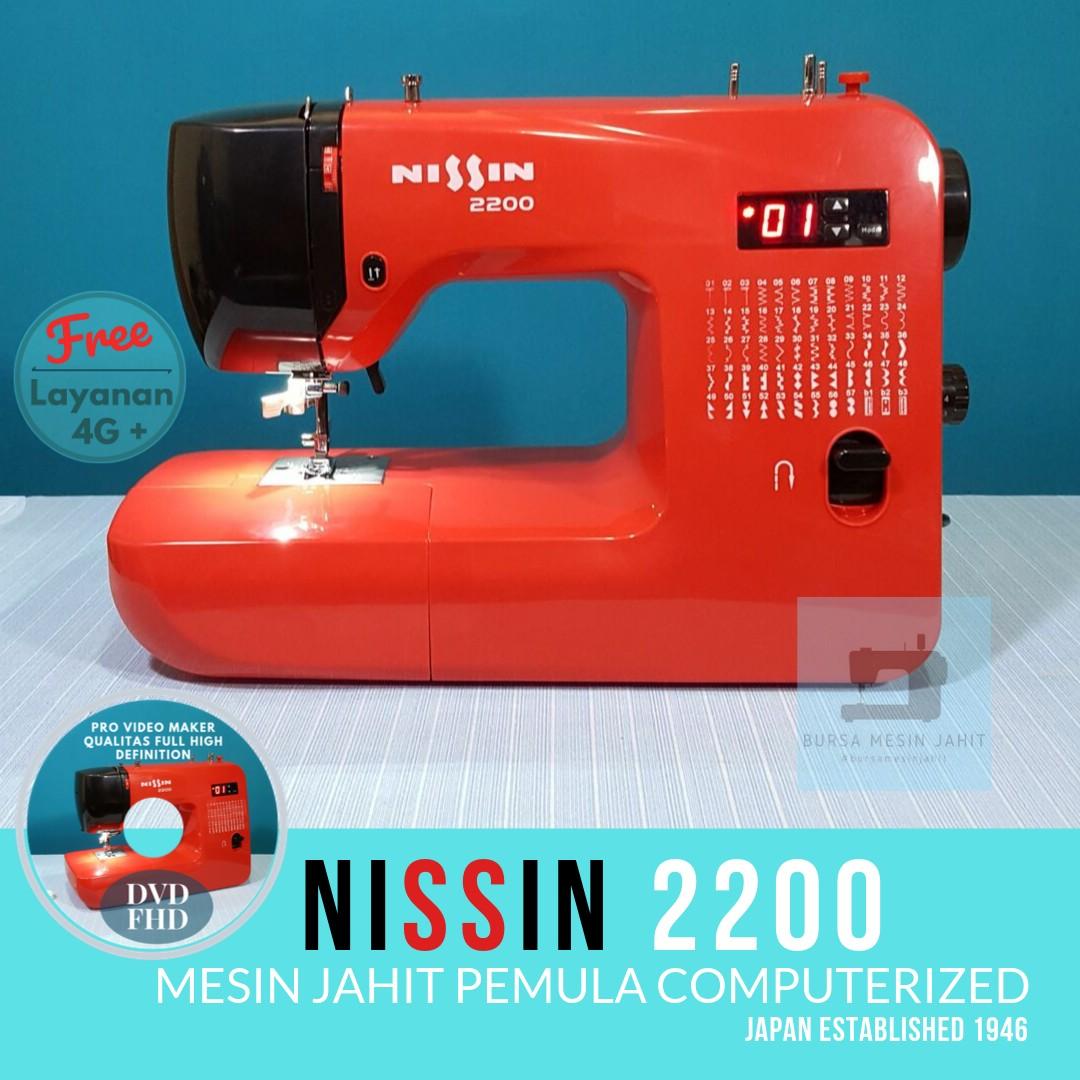 Mesin Jahit Nissin 2200 Digital Desain Kerajinan Tangan Alat Bahan Kerajinan Di Carousell