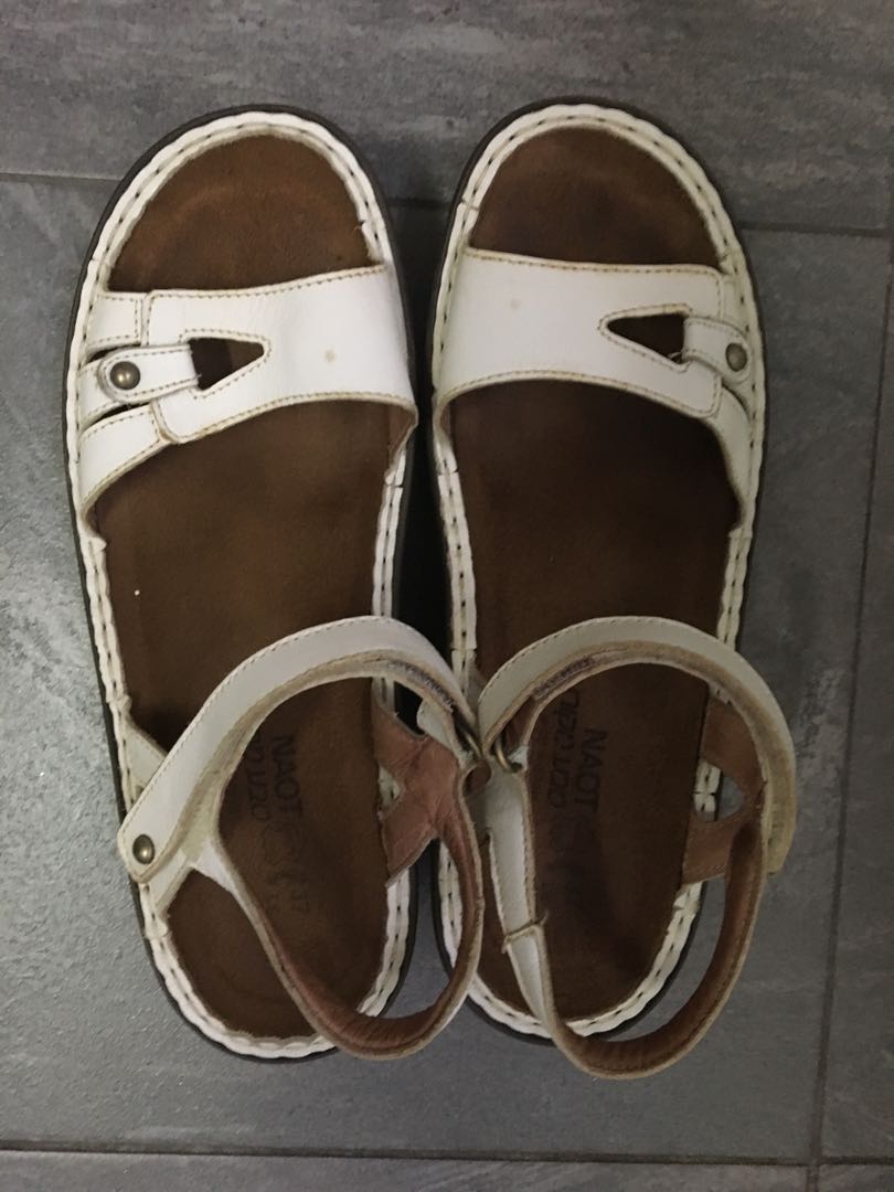 naot white sandals
