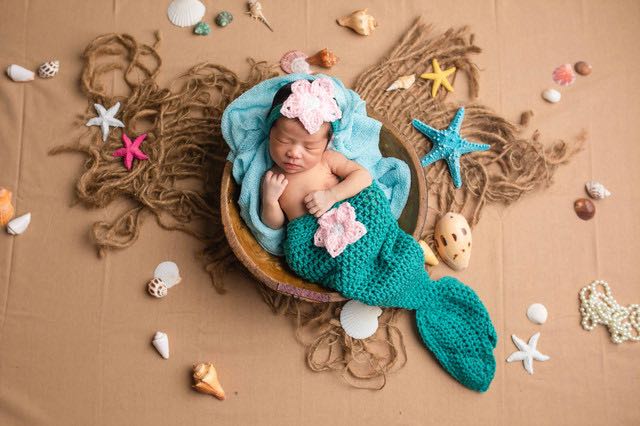Newborn photoshoot mermaid props set Everything Else on Carousell