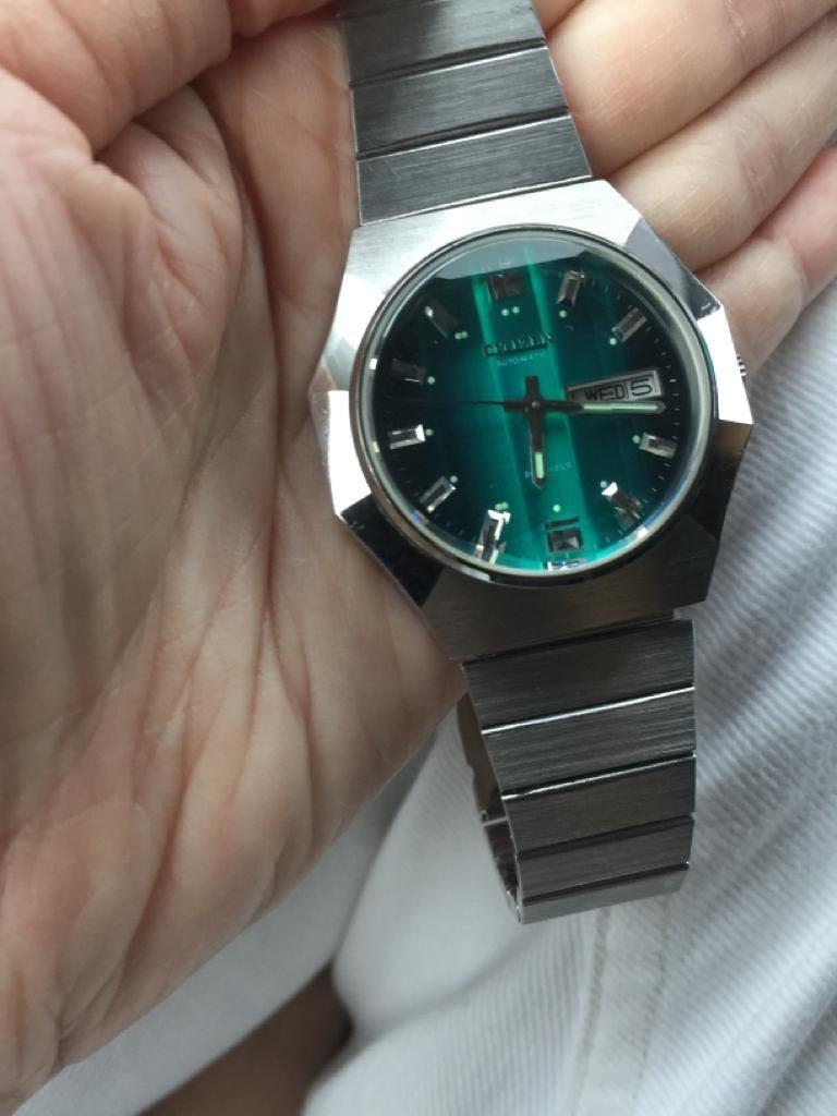 Citizen watch shop green face