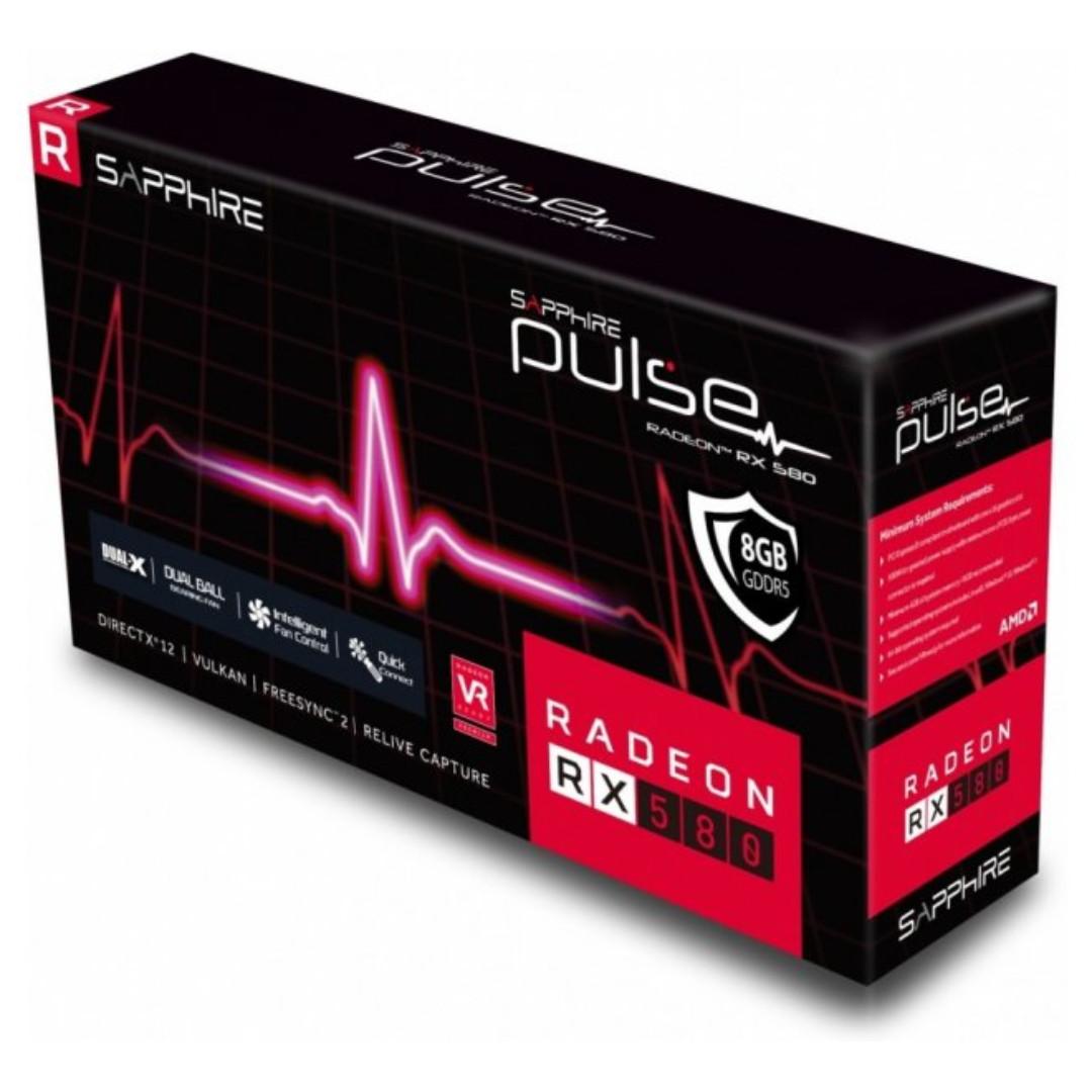Sapphire Pulse Rx 580 8gb Gddr5 Electronics Computer Parts Accessories On Carousell