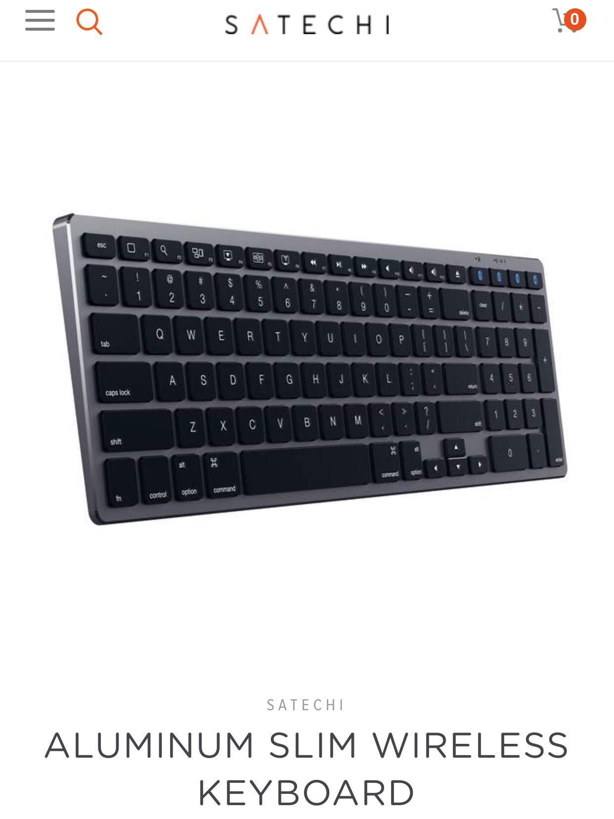 Satechi Bluetooth keyboard, Computers & Tech, Parts & Accessories ...