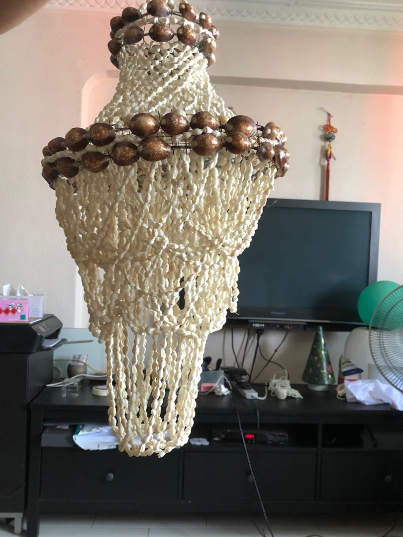 seashell chandelier