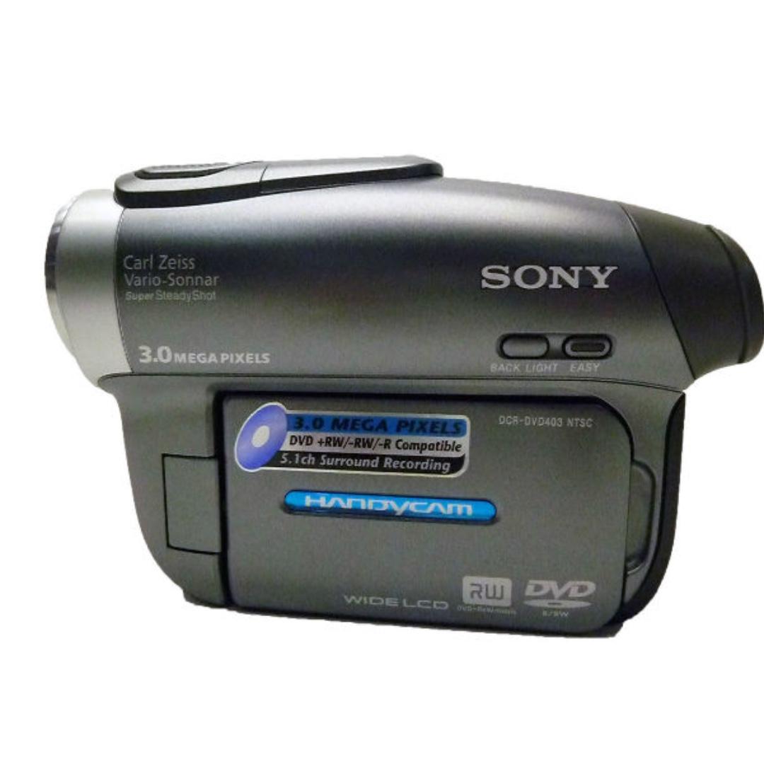 Sony Handycam DCRDVD403 Camcorder DVD video Carl Zeiss Super Steady