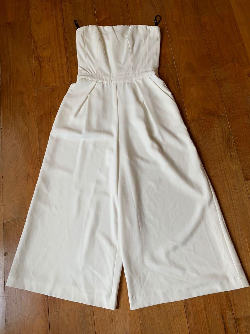 warehouse white jumpsuit