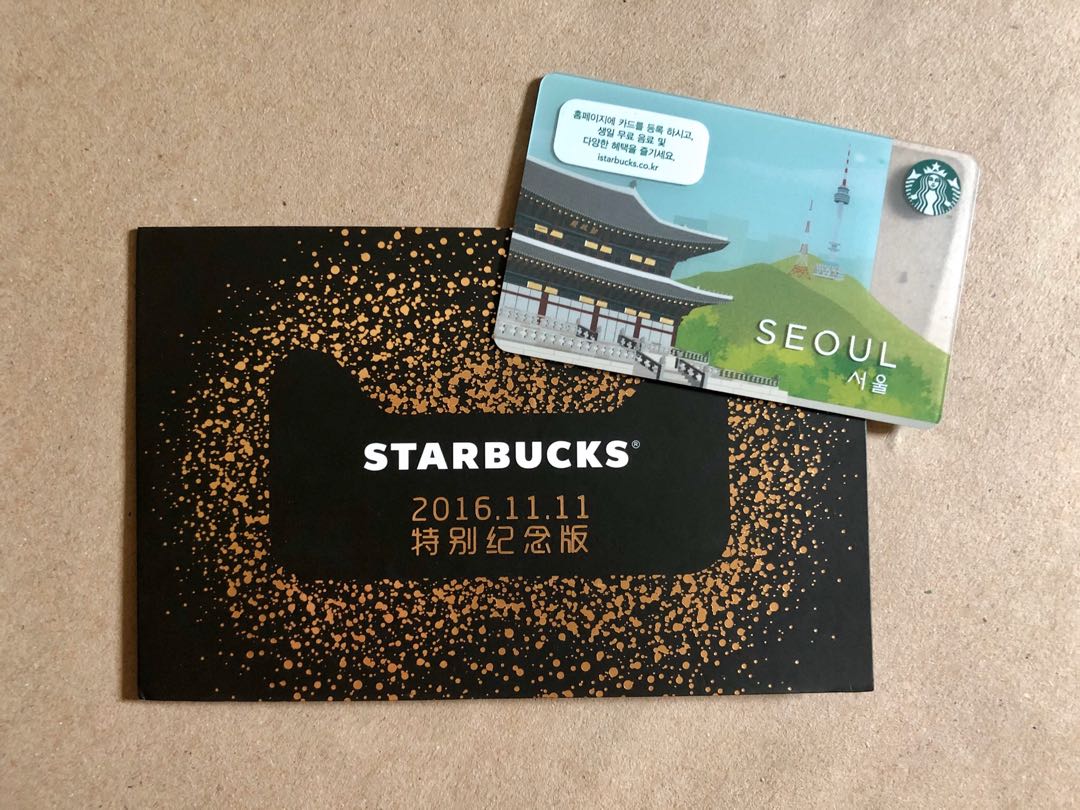 Starbucks Card Seoul, Korea + Gift Card, Tickets & Vouchers, Store