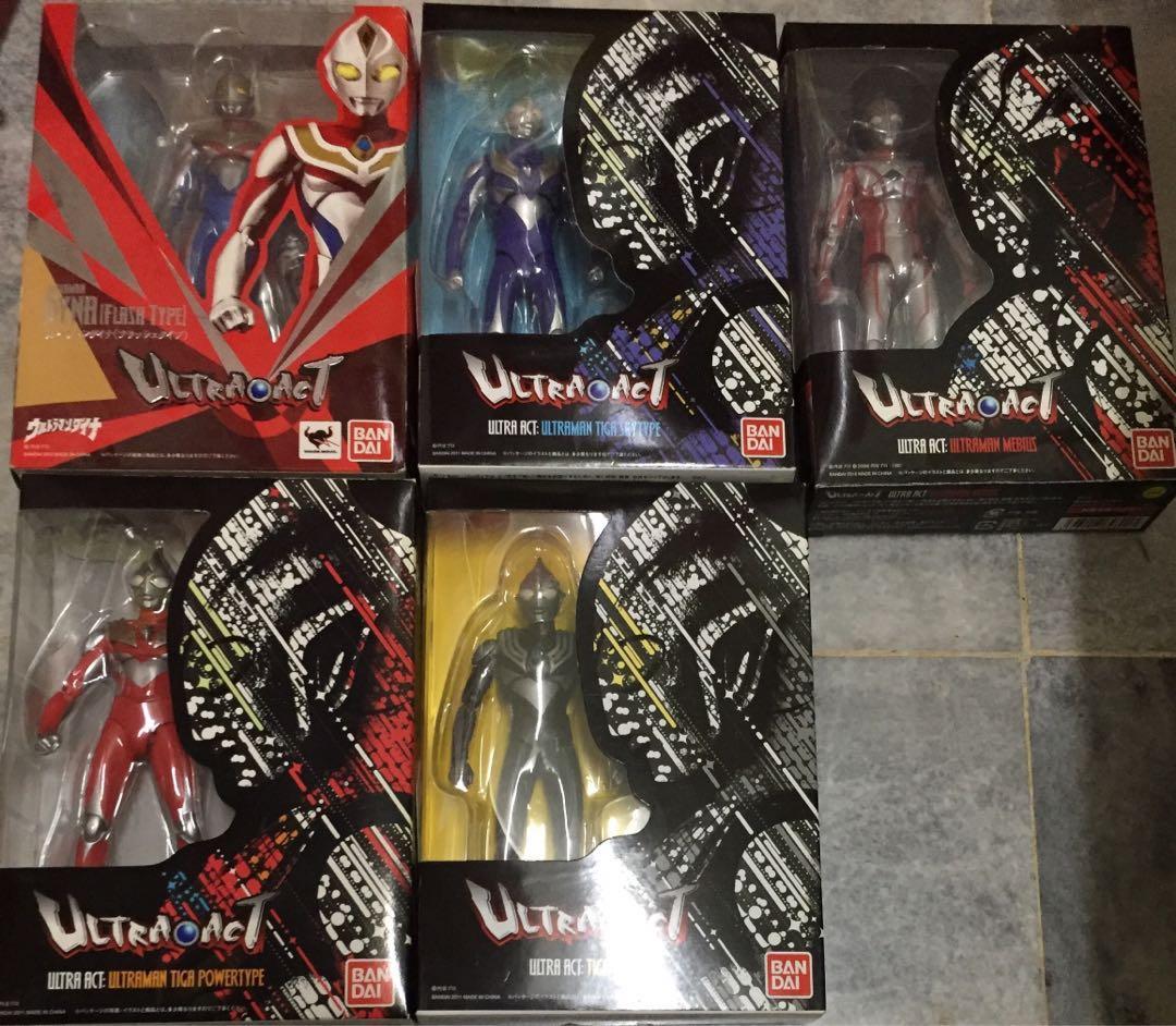 Ultra Act Ultraman Dyna Tiga Mebius Set Toys Games Action Figures Collectibles On Carousell