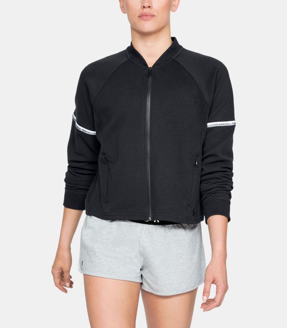 ua unstoppable double knit bomber