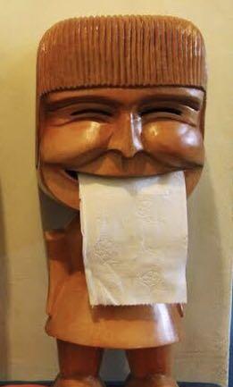 Unique Tissue Holder Carving (Category: Towels, Napkins & Holders) located in Taytay. Submitted by mdbare (Listing ID 260846558, Image 1). Description: Very eyecatching carving Can be used as a Tissue Holder 15 inches height .