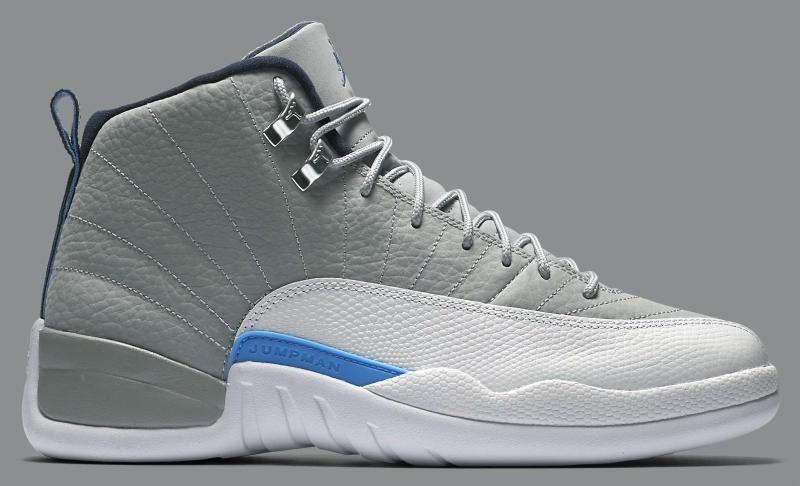 Jordan 12 gray university blue clearance