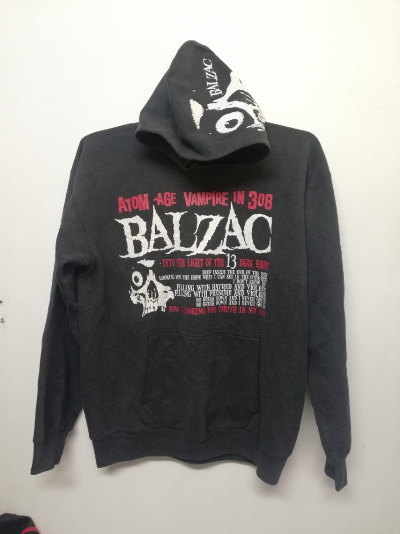 Vintage balzac hoodie, Men's Fashion, Tops & Sets, Hoodies on