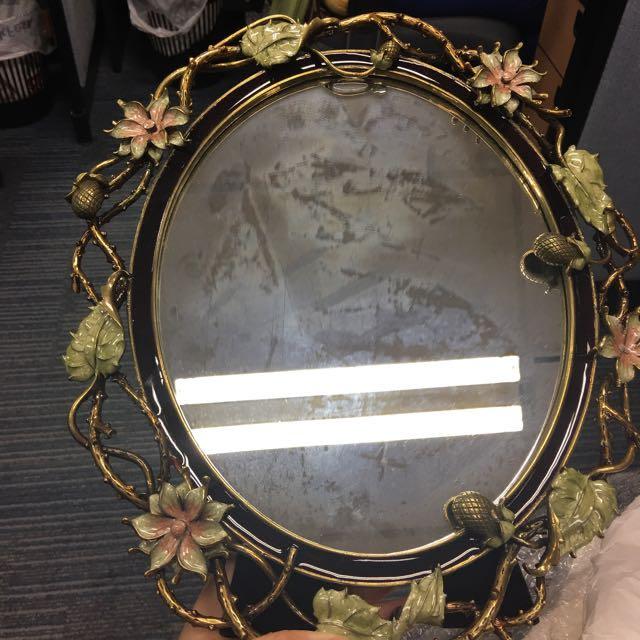 vintage table mirror