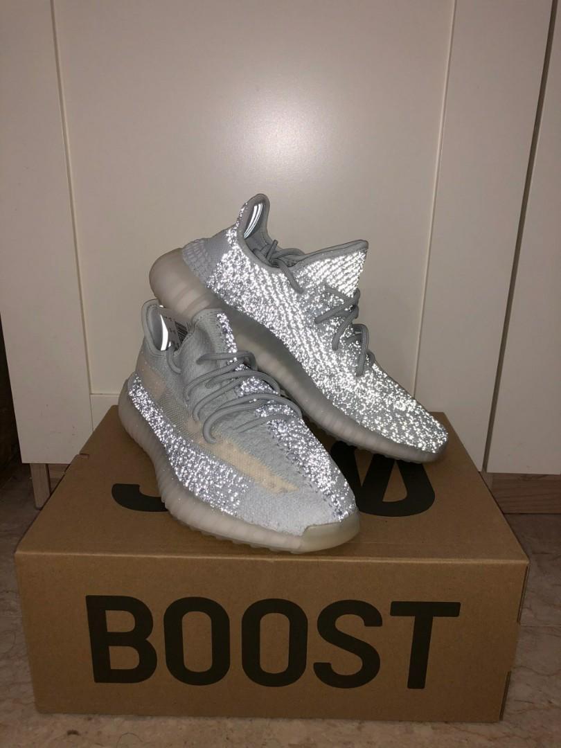 yeezy boost 350 cloud white reflective