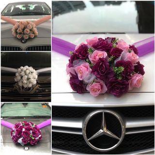 [KarftWerks SIGNATURE Package] Wedding/Bridal Car Flower Decoration ~ Wedding/Bridal Car Flower Deco