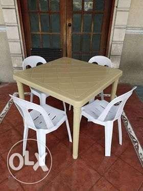 Monoblock table best sale and chair