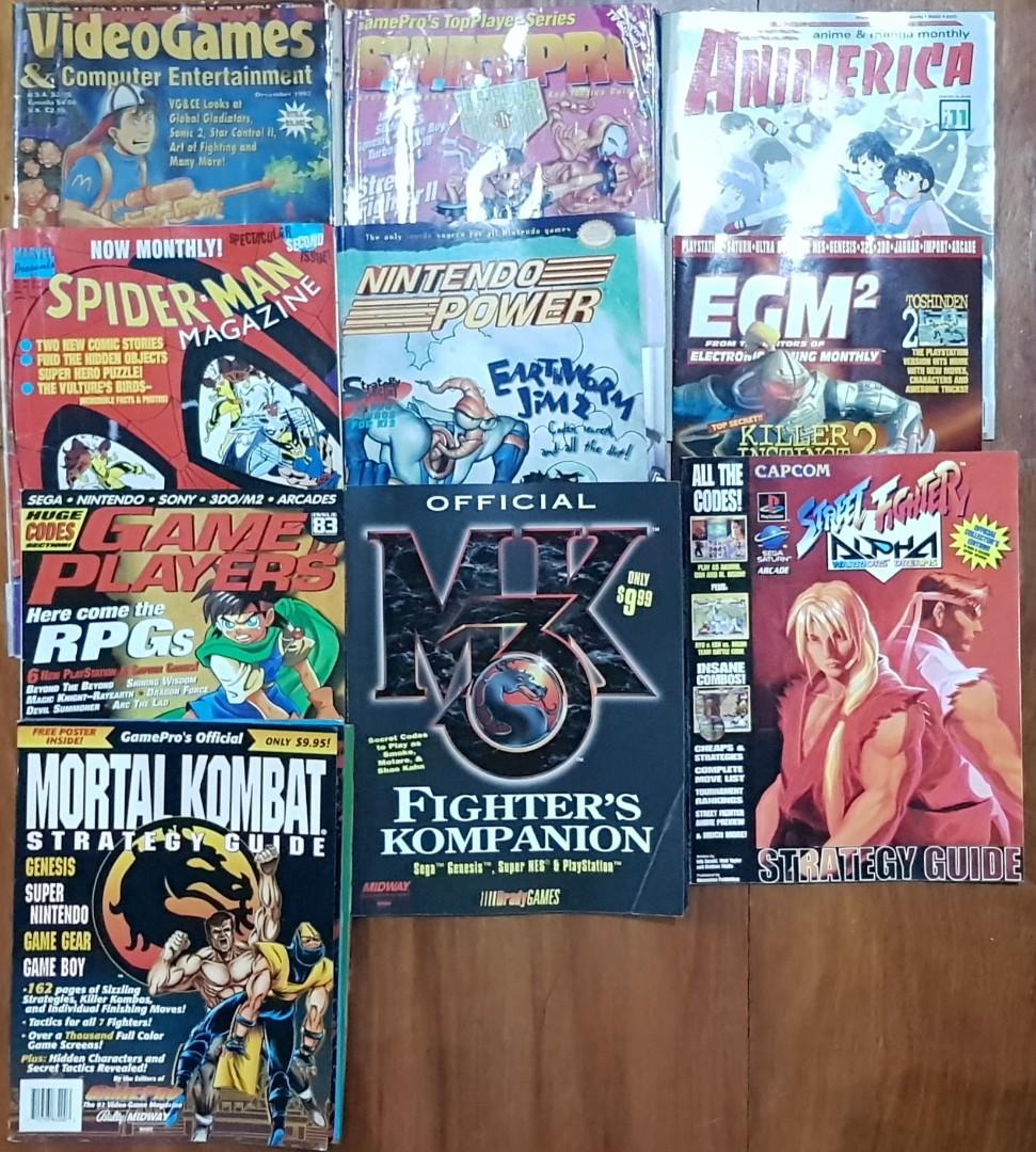 14 pcs Gaming magazines set (Category: Magazines) located in Quezon City. Submitted by mlim.65 (Listing ID 261104656, Image 1). Description: Only sold as set. Includes mortal kombat and street fighter alpha strategy guide.