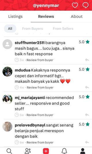 Reviews from buyers