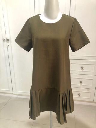 Dress olive green #oktobersale