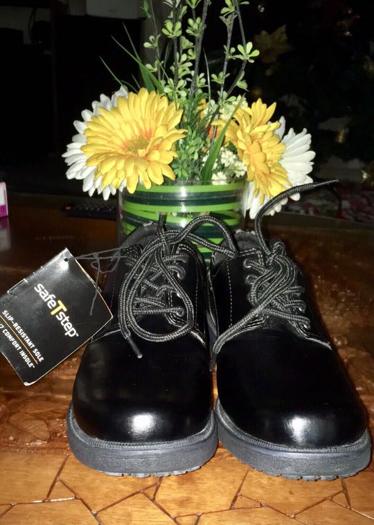 trendy black school shoes