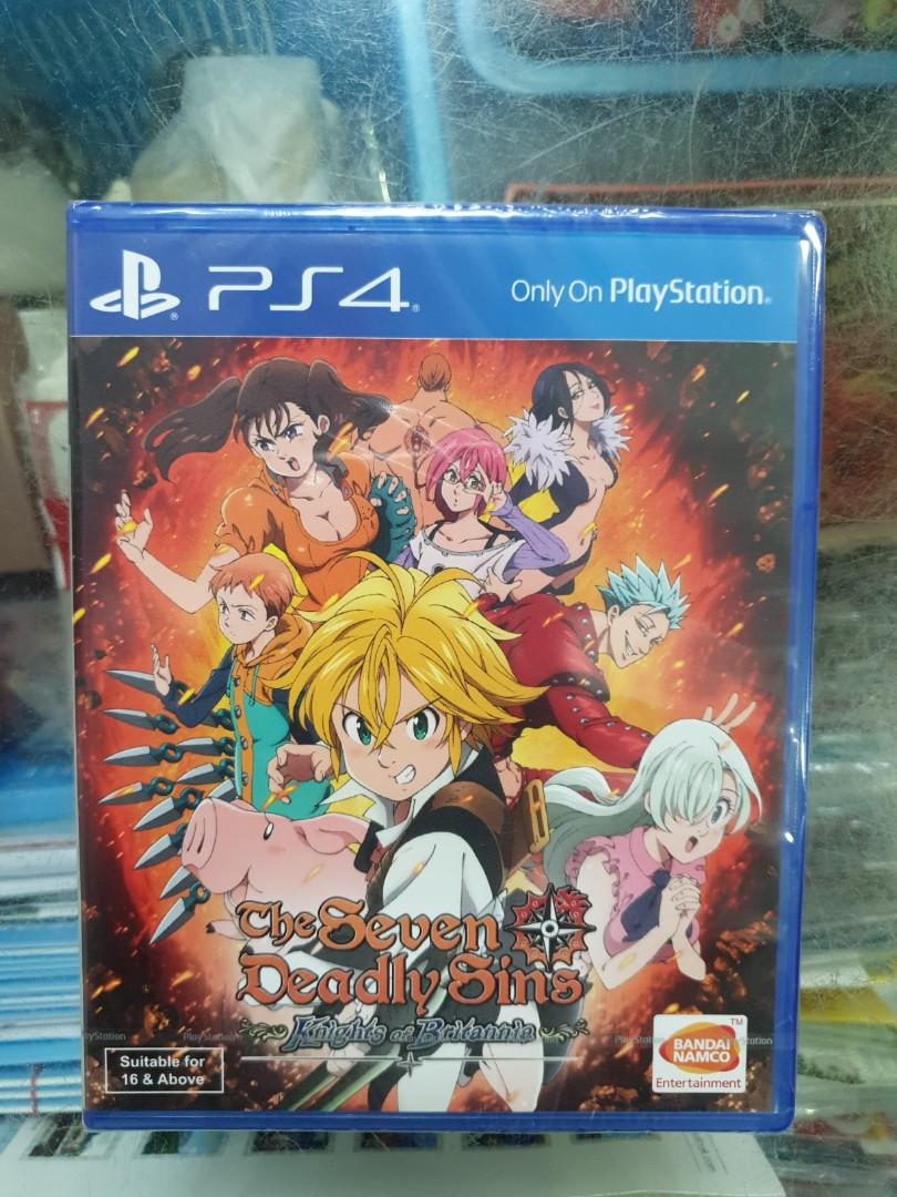 Brand New The Seven Deadly Sins Ps4 R3 Toys Games Video Gaming Video Games On Carousell - seven deadly sins roblox robux for free no games