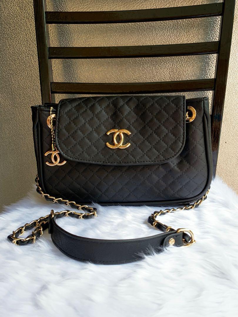 Limited stock Sling Bag unisex Chanel VIP Gift Travel GYm Bag Meansurement  46 cm x26cm x22cm Authentic Chanel VIP Black Nylon duffle…