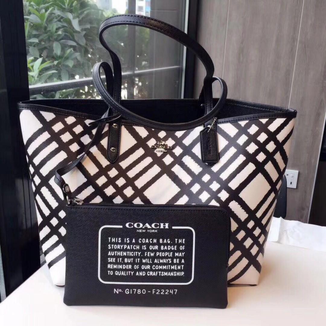 plaid coach bag