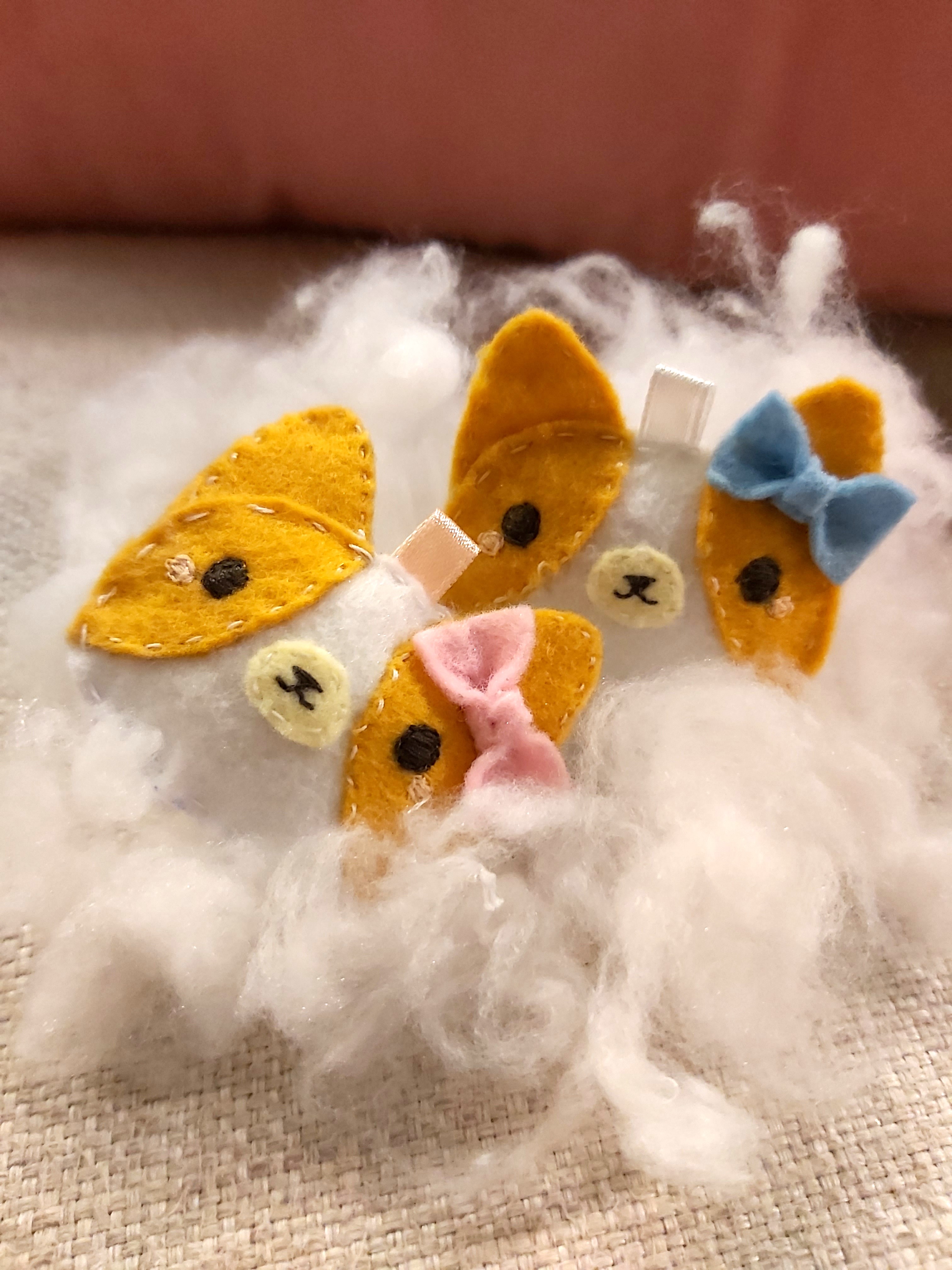 Corgi plush clearance keychain