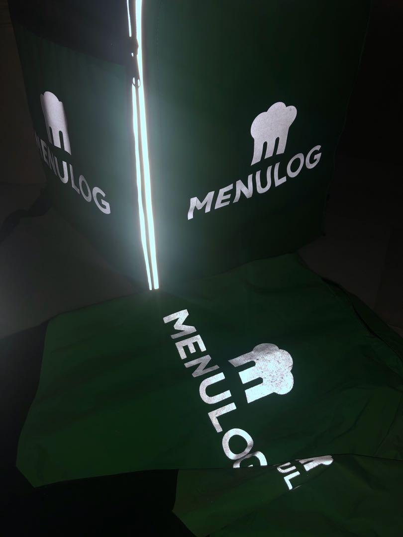 Delivery thermal bag complete set with jacket and helmet Menulog